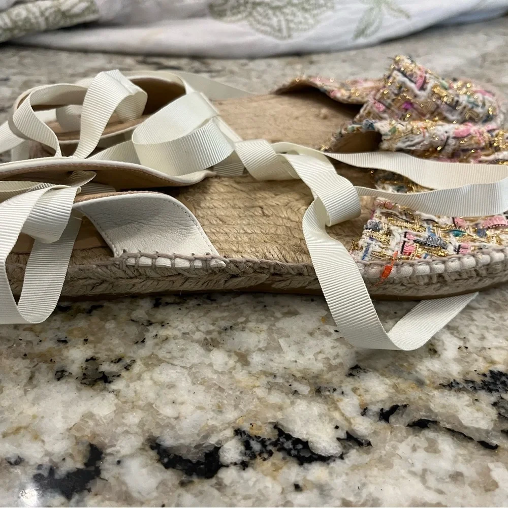 L.K. Bennett London tweed espadrilles